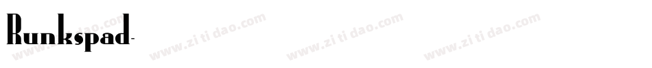 Runkspad字体转换