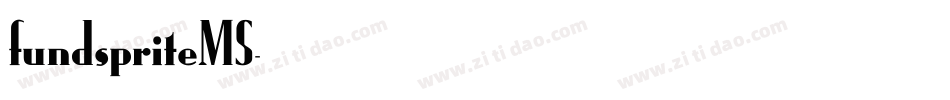 fundspriteMS字体转换