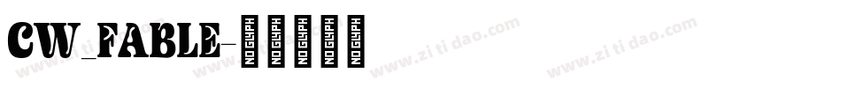 CW_FABLE字体转换