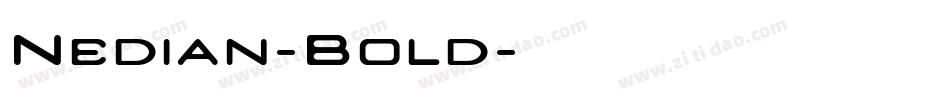 Nedian-Bold字体转换