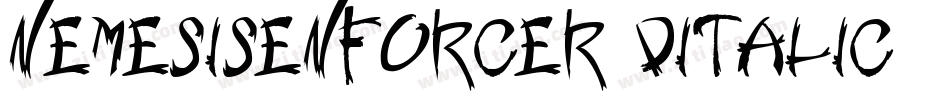 NemesisEnforcer3DItalic-9ww5字体转换