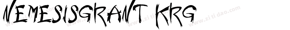 NemesisGrant-KrG7字体转换