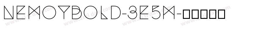 NemoyBold-3e5M字体转换