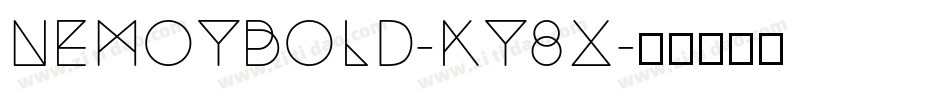 NemoyBold-KY8X字体转换