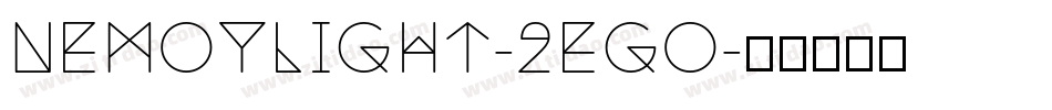 NemoyLight-2eGo字体转换