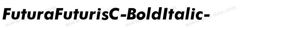 FuturaFuturisC-BoldItalic字体转换