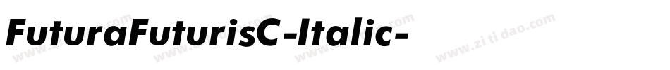 FuturaFuturisC-Italic字体转换