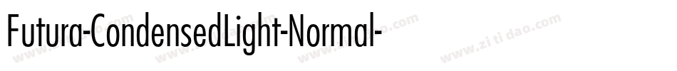 Futura-CondensedLight-Normal字体转换