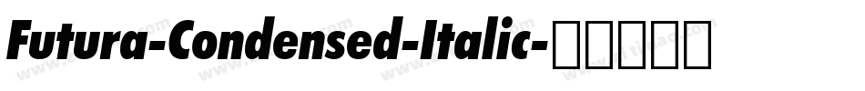 Futura-Condensed-Italic字体转换