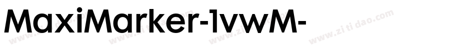 MaxiMarker-1vwM字体转换