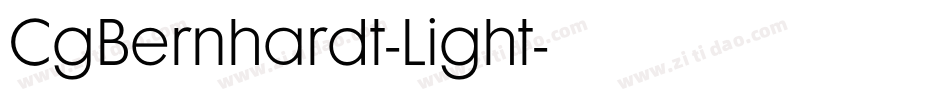CgBernhardt-Light字体转换