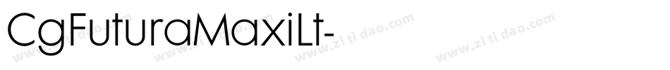 CgFuturaMaxiLt字体转换