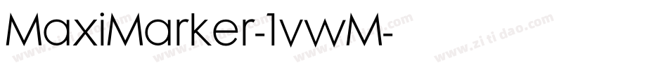 MaxiMarker-1vwM字体转换