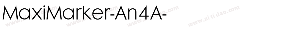 MaxiMarker-An4A字体转换