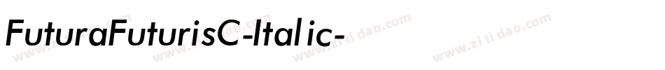 FuturaFuturisC-Italic字体转换