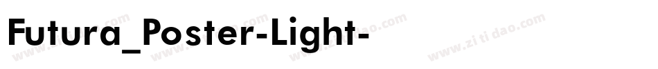 Futura_Poster-Light字体转换