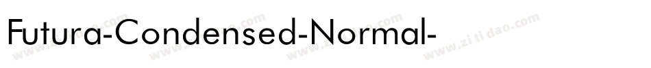 Futura-Condensed-Normal字体转换