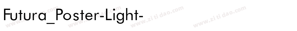 Futura_Poster-Light字体转换