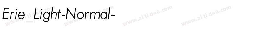 Erie_Light-Normal字体转换