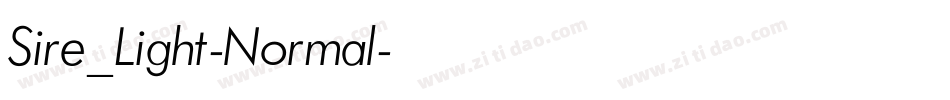 Sire_Light-Normal字体转换