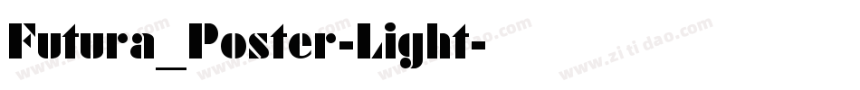 Futura_Poster-Light字体转换
