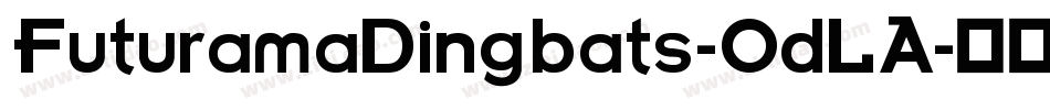 FuturamaDingbats-OdLA字体转换