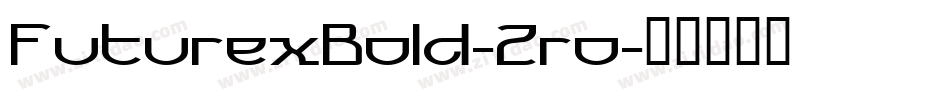 FuturexBold-2ro字体转换
