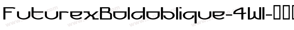 FuturexBoldoblique-4Wl字体转换