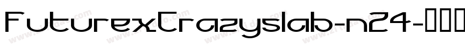 FuturexCrazyslab-n24字体转换