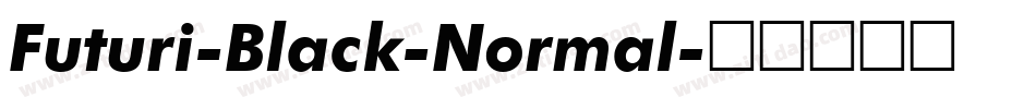 Futuri-Black-Normal字体转换