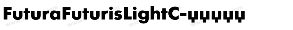 FuturaFuturisLightC字体转换