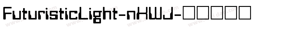 FuturisticLight-nKWJ字体转换