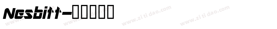 Nesbitt字体转换