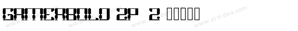 GamerBold-ZP6z字体转换