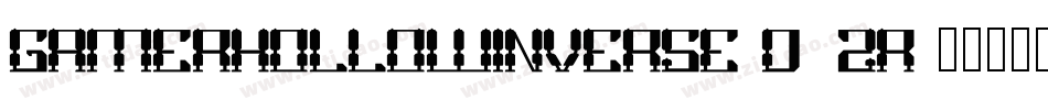 GamerHollowInverse-D4ZR字体转换