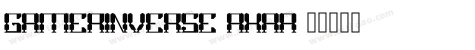 GamerInverse-AXaA字体转换