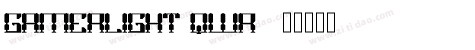 GamerLight-qwR5字体转换