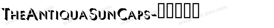 TheAntiquaSunCaps字体转换