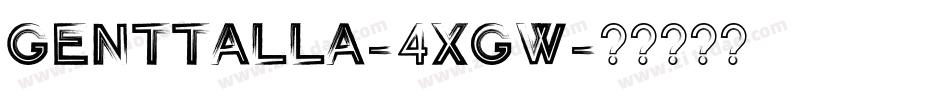 Genttalla-4XgW字体转换