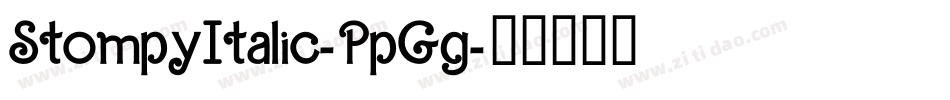 StompyItalic-PpGg字体转换
