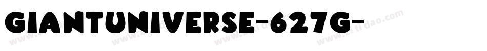 GiantUniverse-627g字体转换