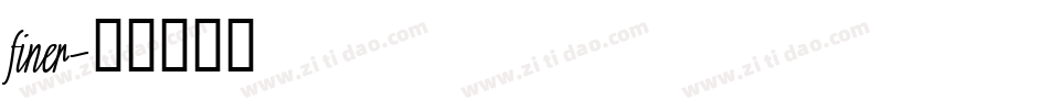 finer字体转换