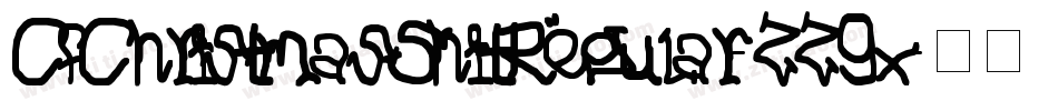 CfChristmasShitRegular-ZZ9x字体转换