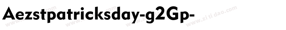 Aezstpatricksday-g2Gp字体转换