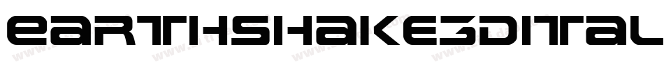 Earthshake3DItalic-ROmV字体转换