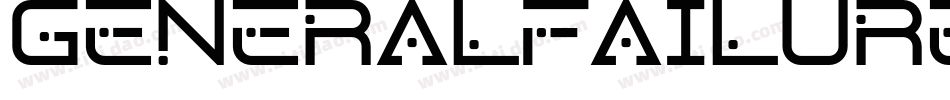 GeneralFailureRegular-Yj2a字体转换