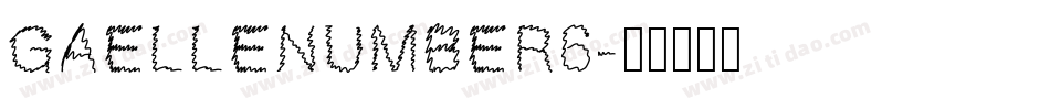 GaelleNumber6字体转换