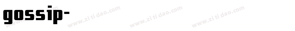 gossip字体转换