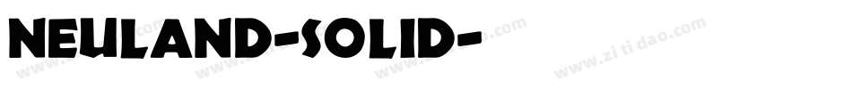 Neuland-Solid字体转换