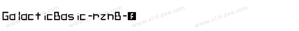 GalacticBasic-rznB字体转换